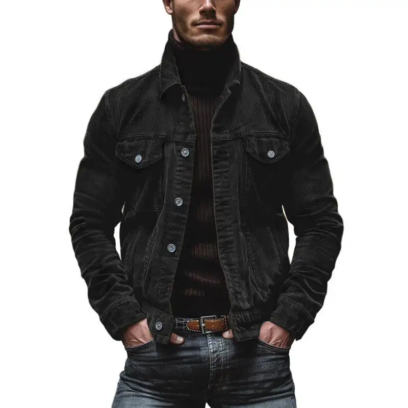 Buttoned Chore Corduroy Jacket