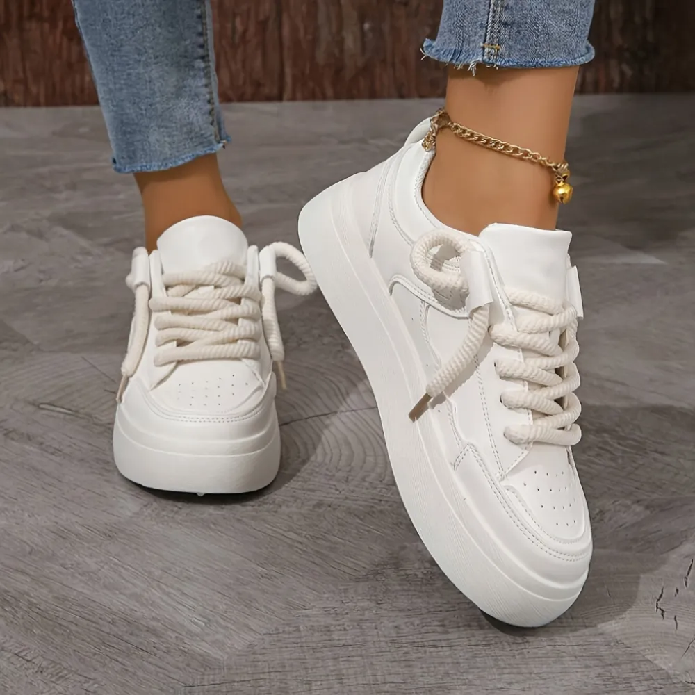 Platform Low Lace Up Sneakers