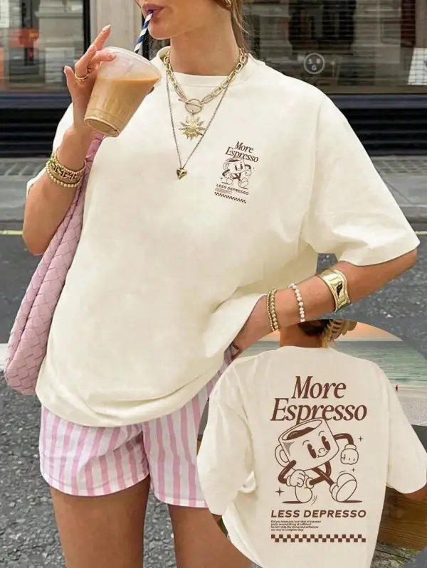 Women Coffee Relaxed Fit T-Shirt