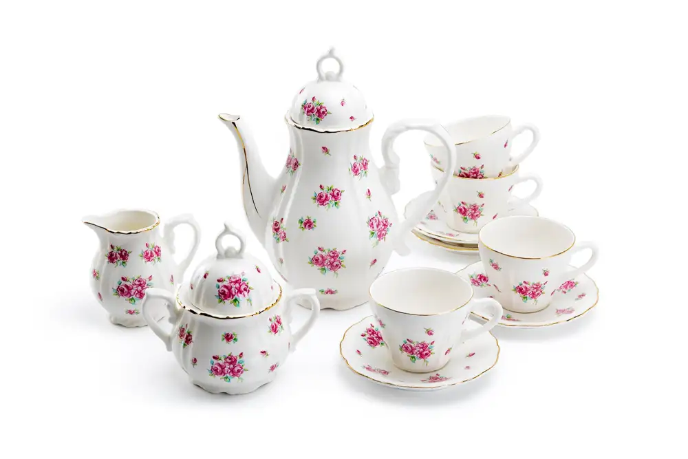 Rose Bud Porcelain Tea Set