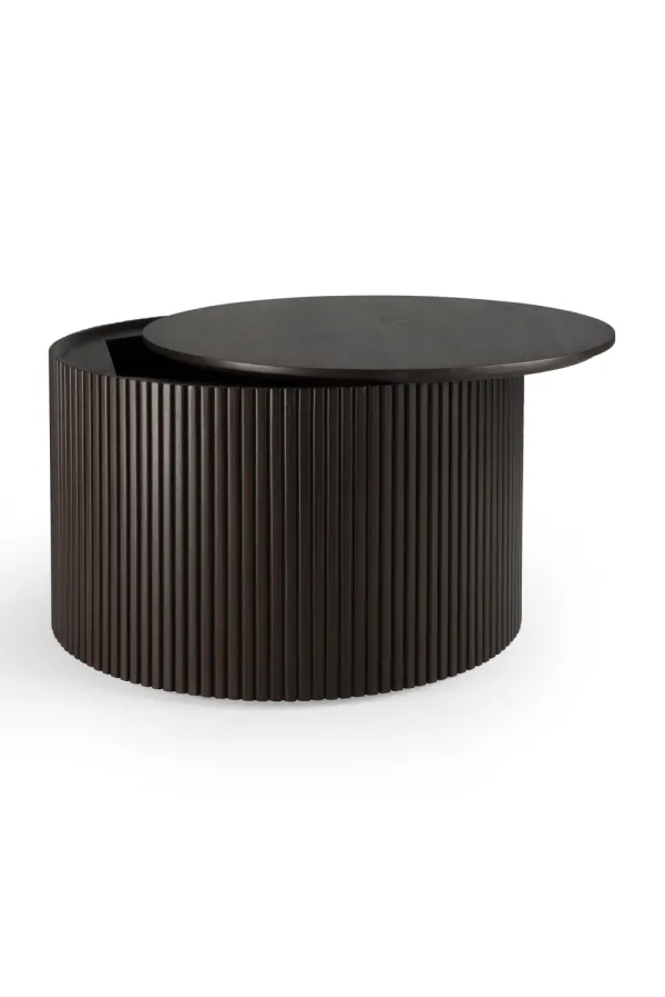 Sculptural Round Storage Coffee Table