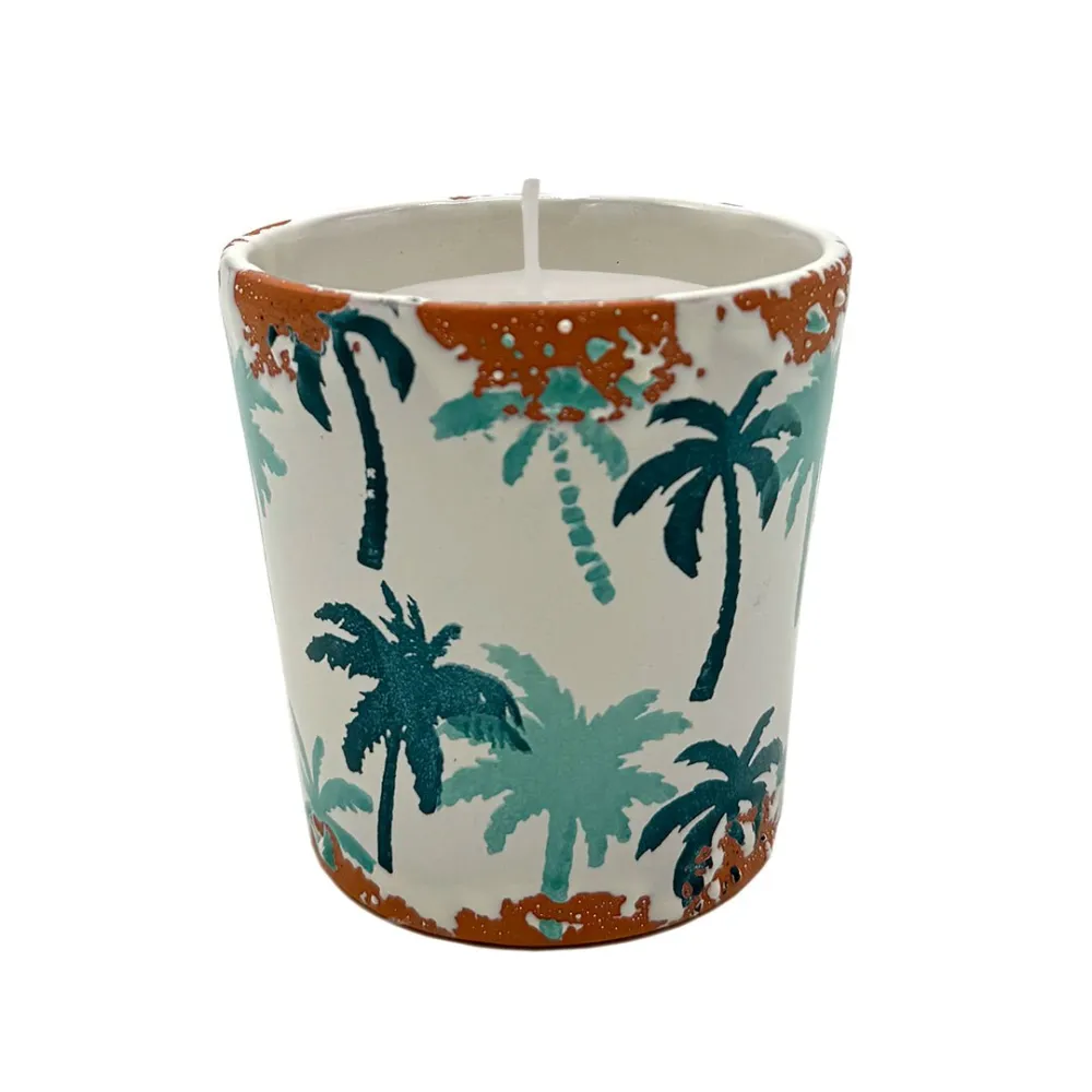 Green Tea Ceramic Candle