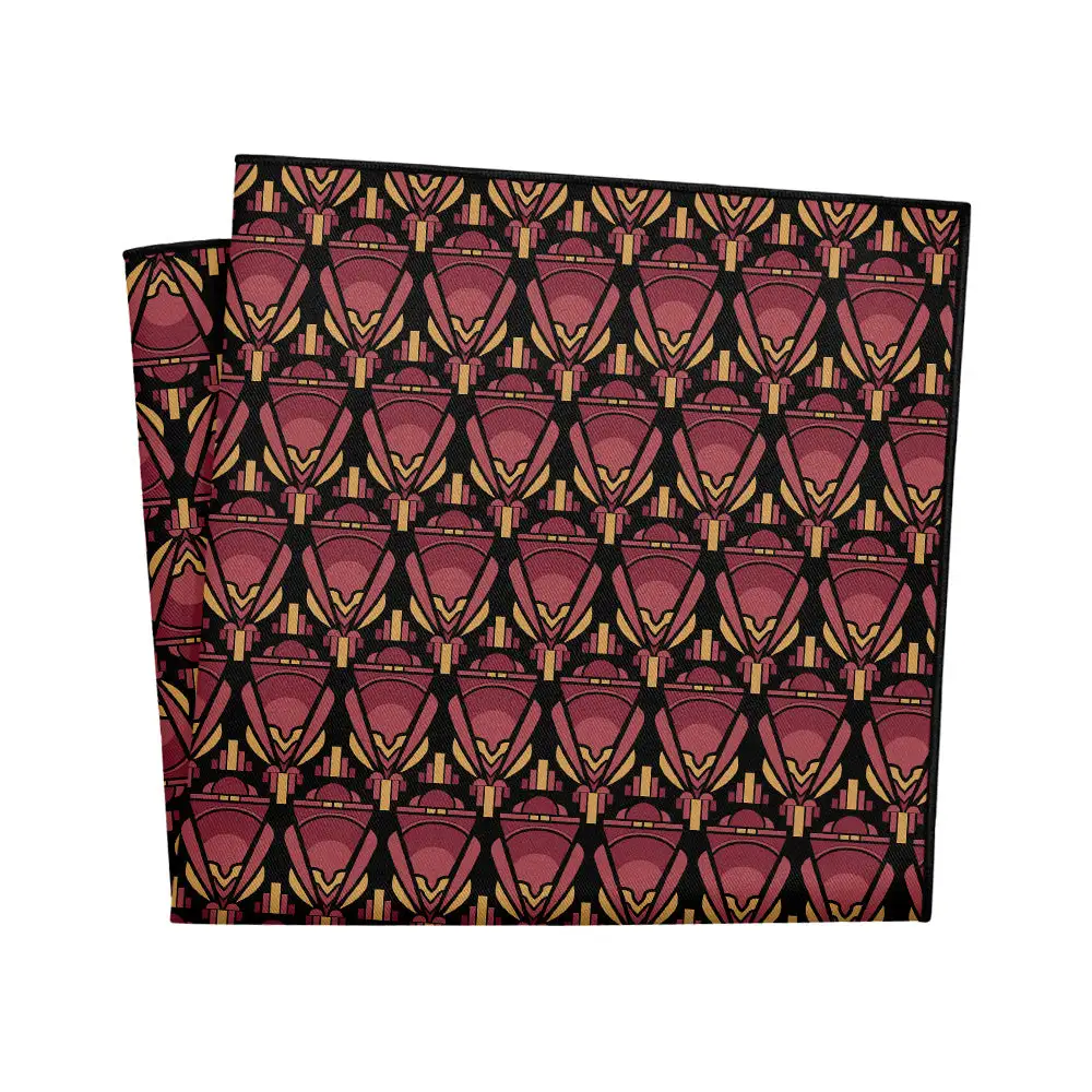 Understated Balanced Art Deco Pocket Square