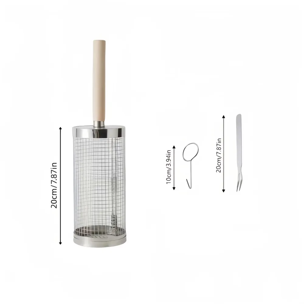 Stainless Steel BBQ Rolling Basket