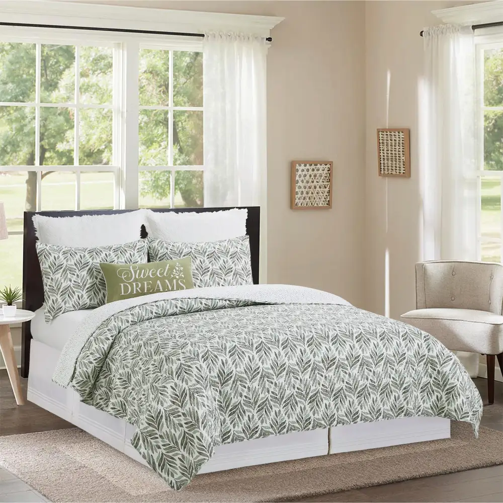 Cotton Textured Quilt Bedding Set