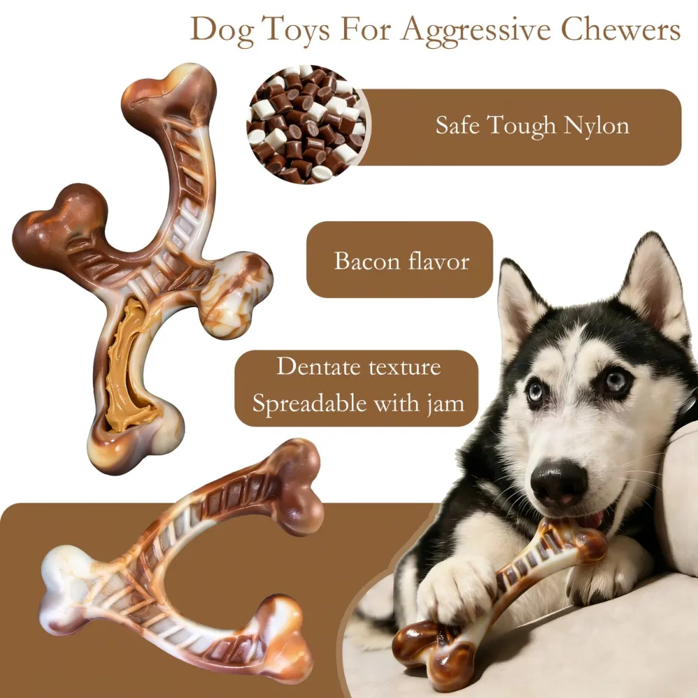 3 Pcs Durable Dog Chew Bones