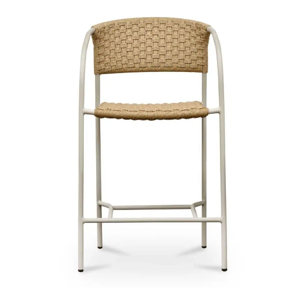 Basketweave Outdoor Counter Chair