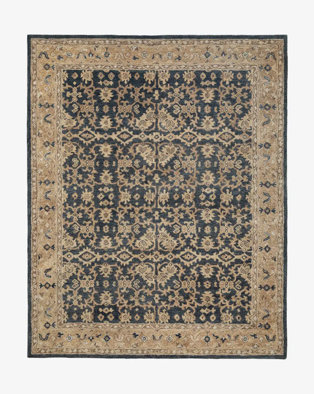 Traditional Hand Tufted Wool Area Rug