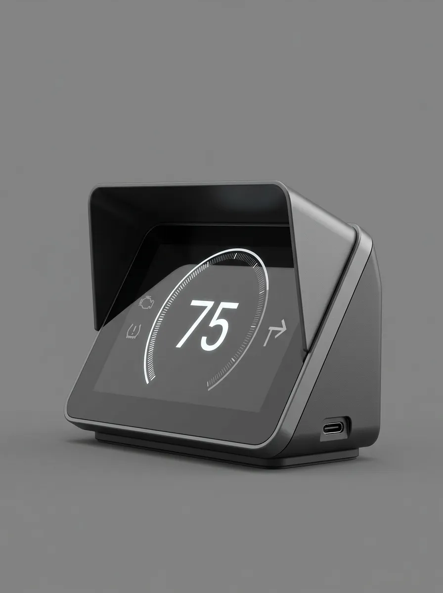 Streamlined Dashboard Digital-Speedometer HUD Car HUD Display