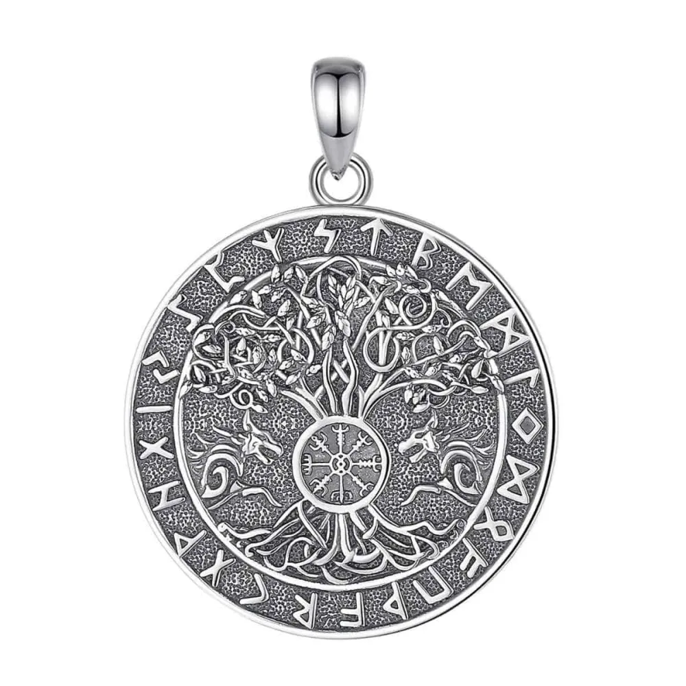 Men's Yggdrasil Pendant Runes Necklace