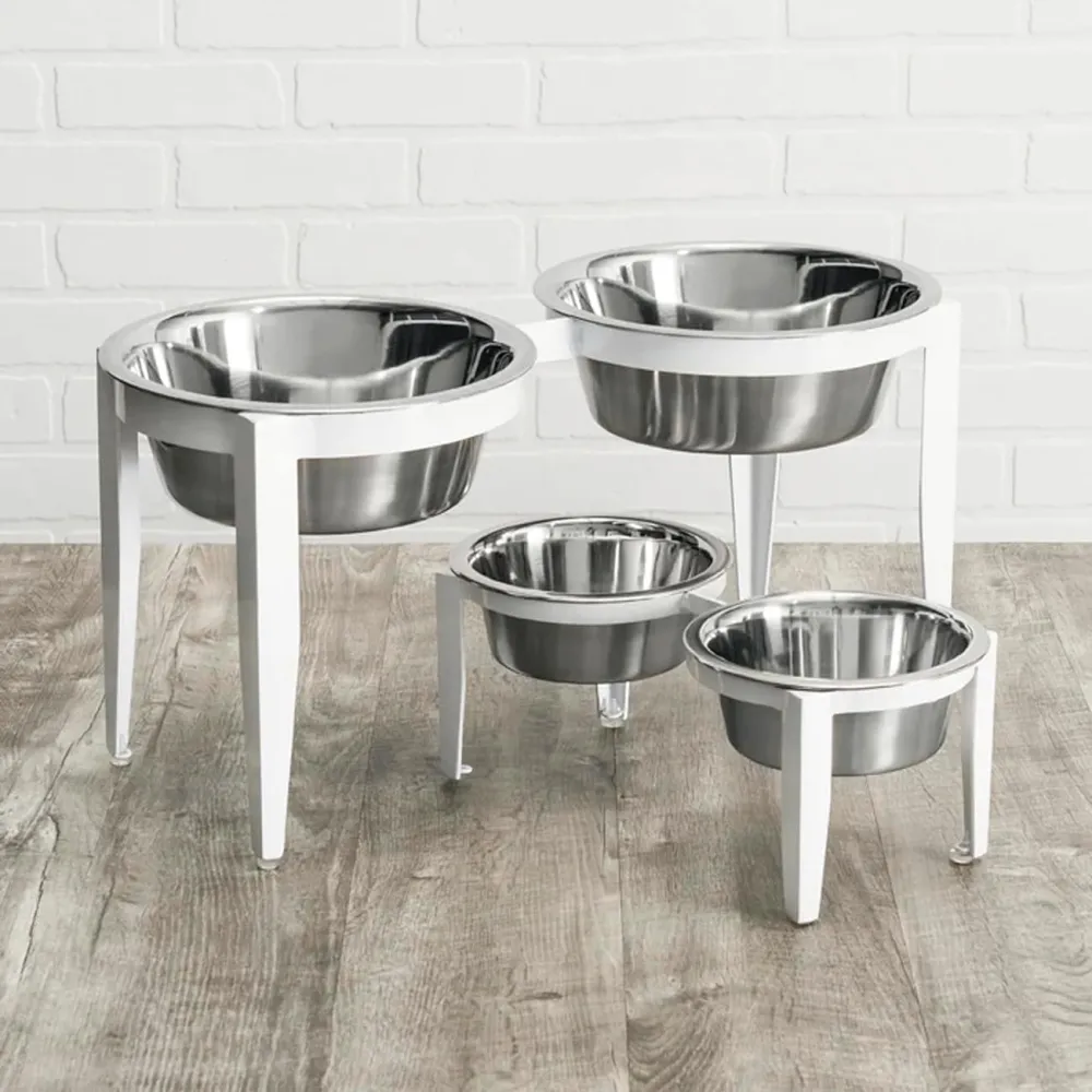Modern Double Dog Bowl Feeder