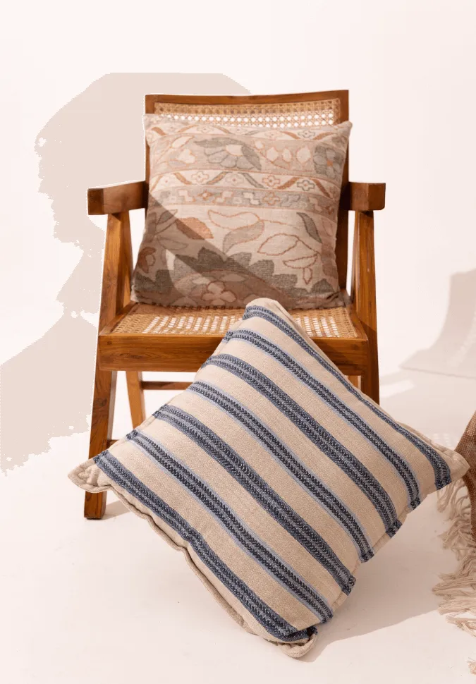 Striped Decorative Cushion Cover