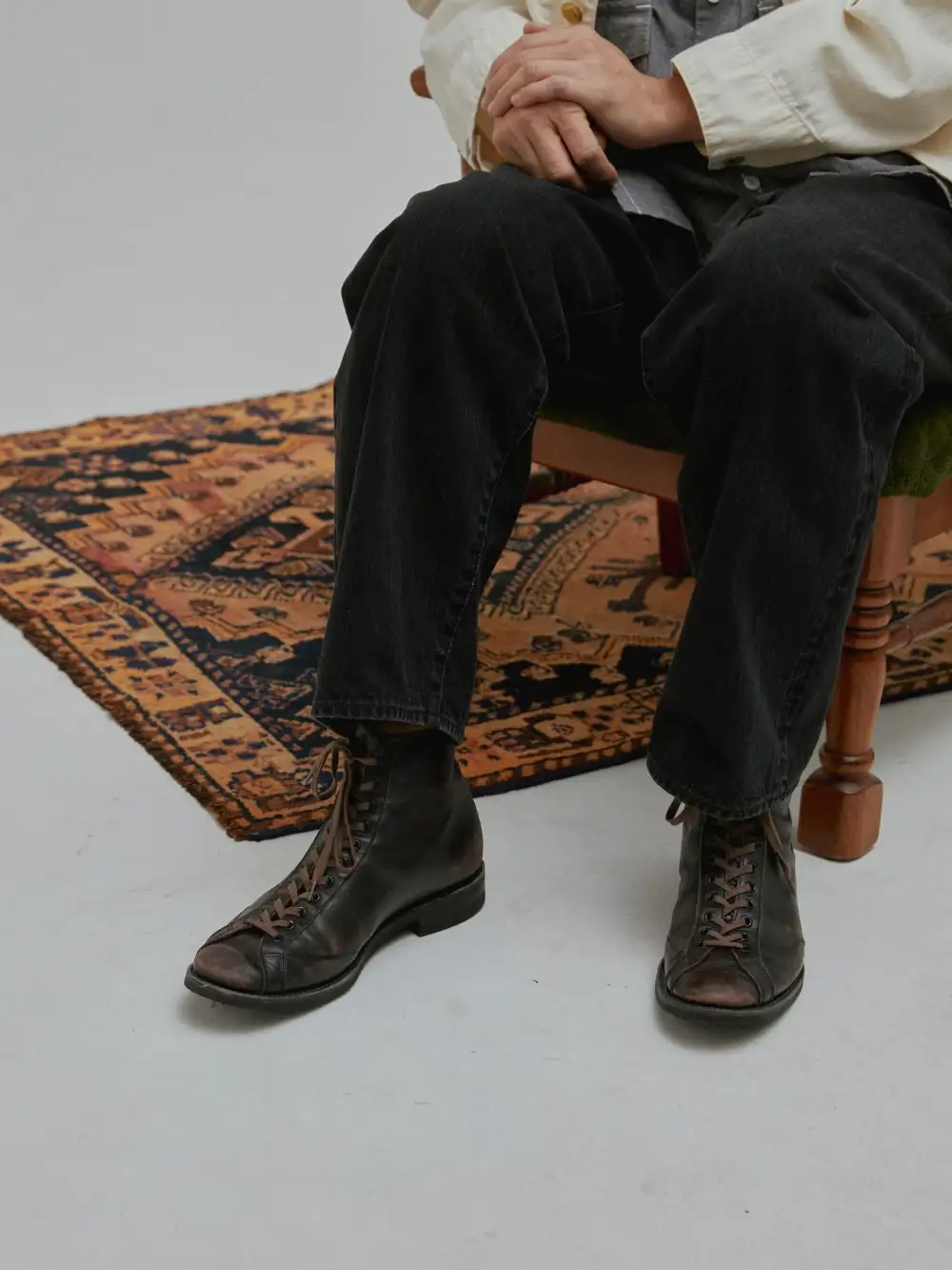 Calf Leather Teacore Men's Ankle Boots
