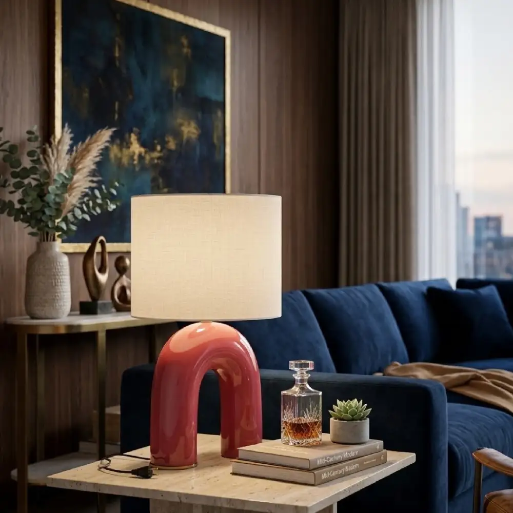 Arched Ceramic Table Lamp