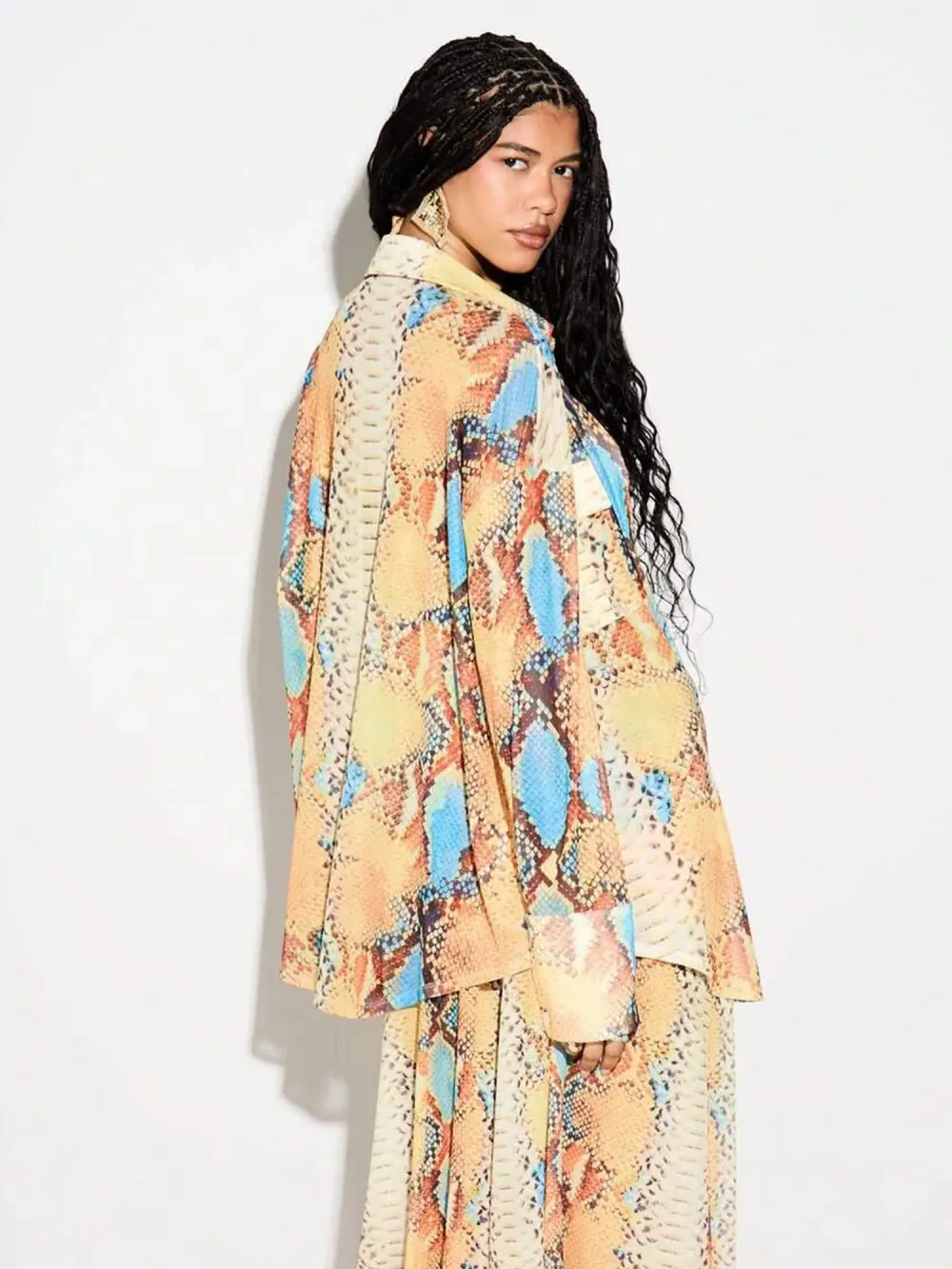 Brielle Snake Print Four Piece Set