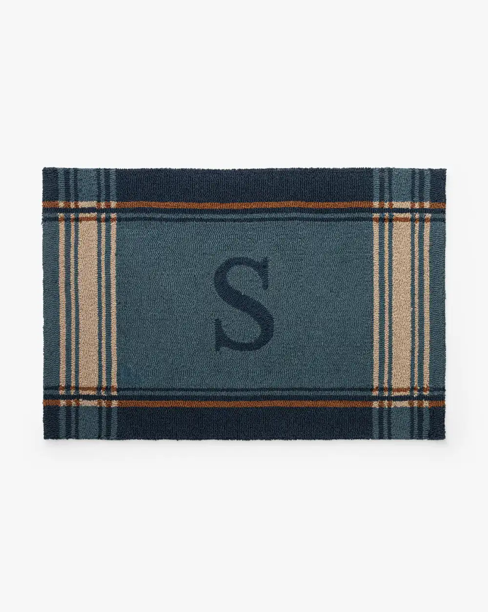 Personalized Plaid Doormat