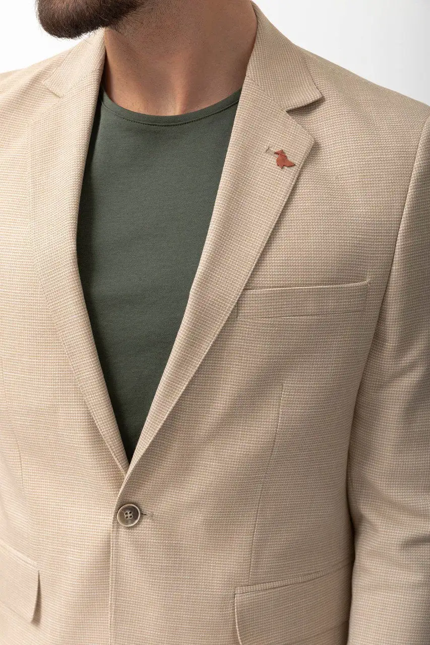 Dressy Slim Fit Plaid Blazer