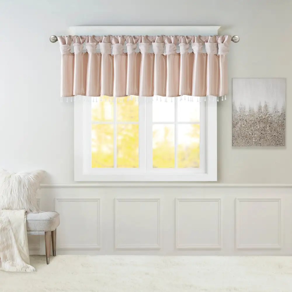 Faux Silk Tab-Top Valance
