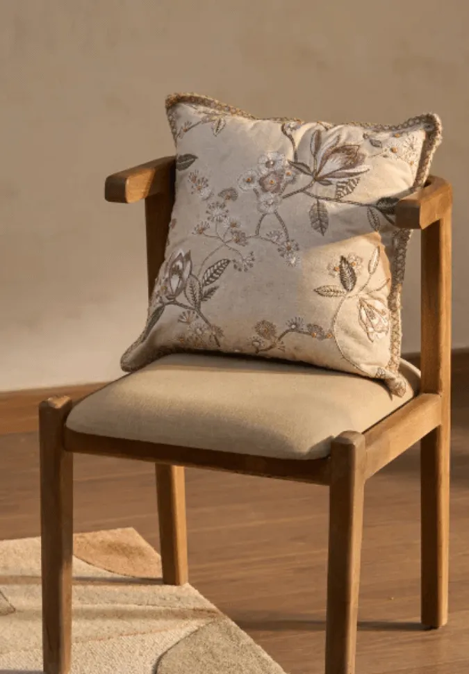 Floral Cotton Linen Decorative Cushion Cover