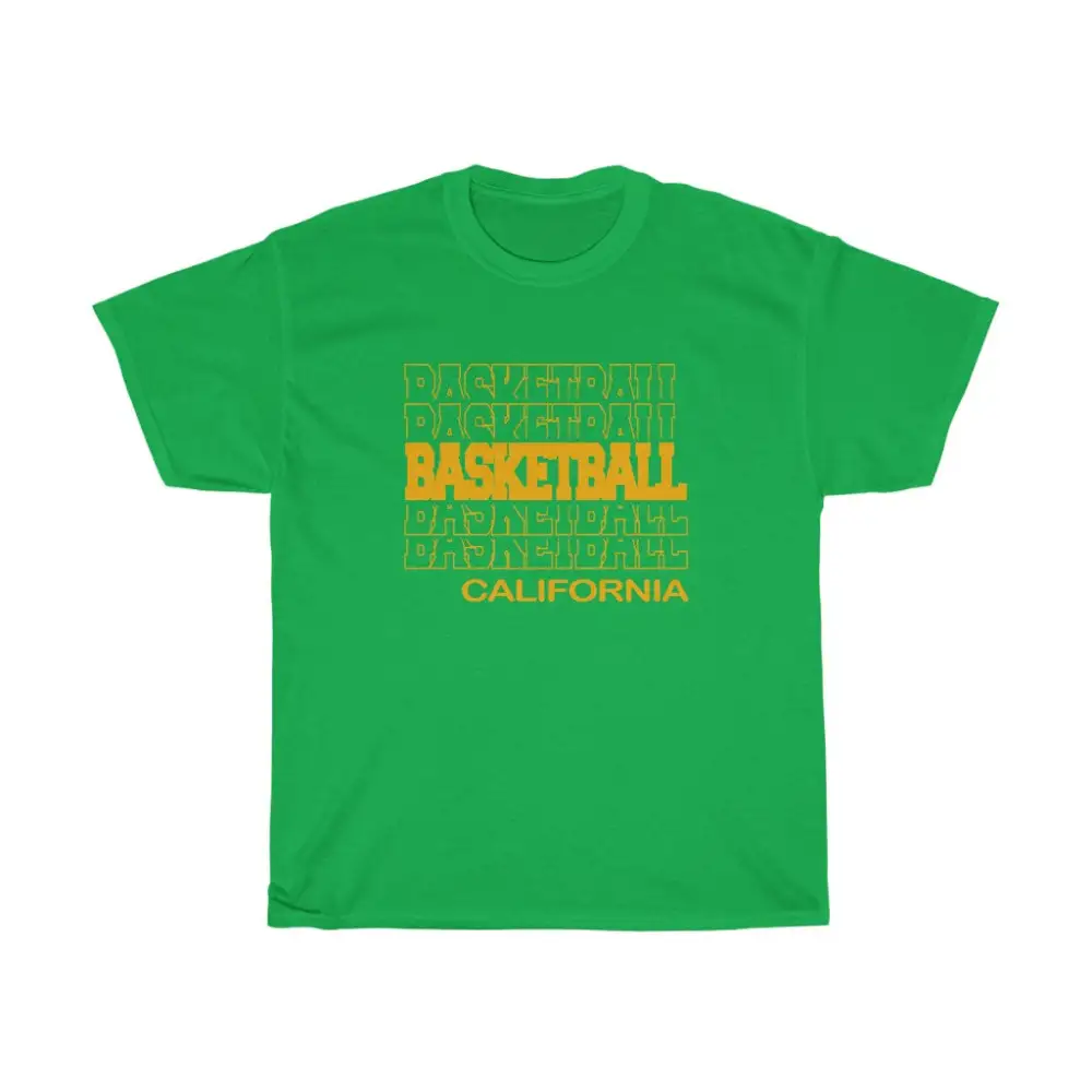 Basketball California in Modern Stacked Lettering