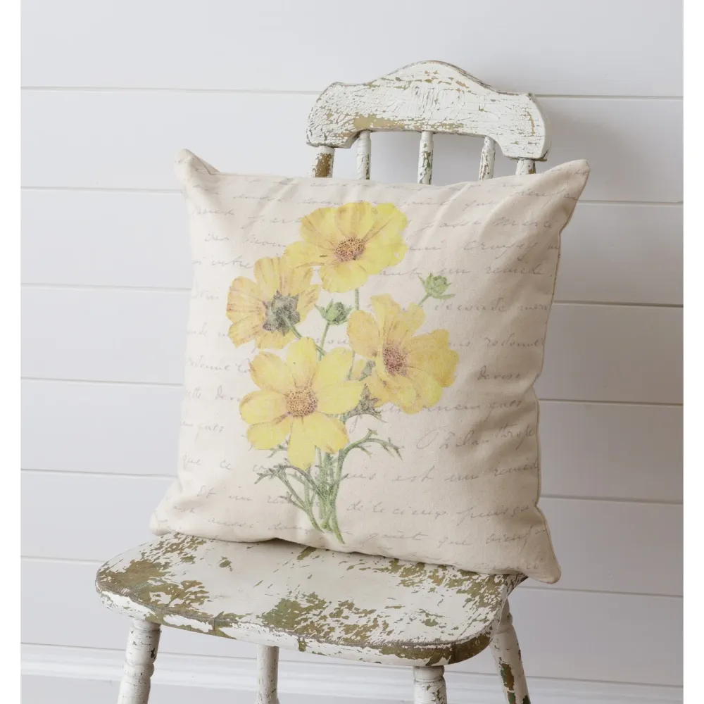 Cozy Floral Decorative Accent Pillow