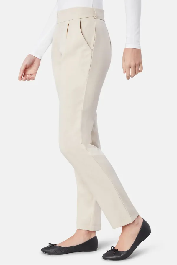 Women's Modern Slim Leg High Waist Trousers