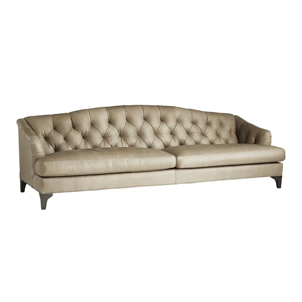 Refined Leather Upholstered Sofa