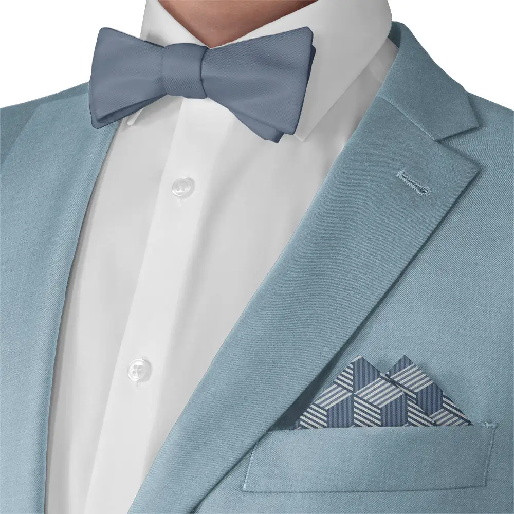 Understated Decorative Geometric Pocket Square