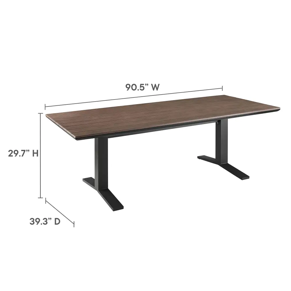 Nine Piece Outdoor Patio Aluminum Dining Set