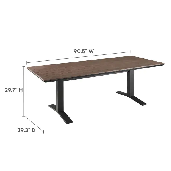 Nine Piece Outdoor Patio Aluminum Dining Set
