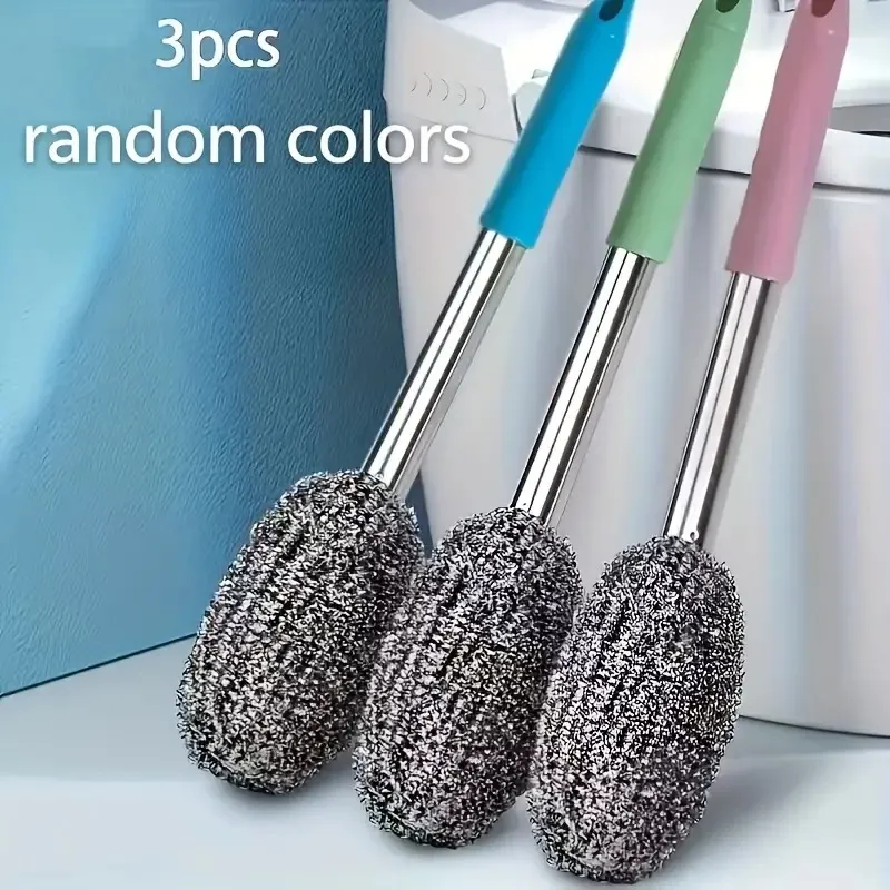 Three-Piece Set Of Durable Stainless Steel Brushes