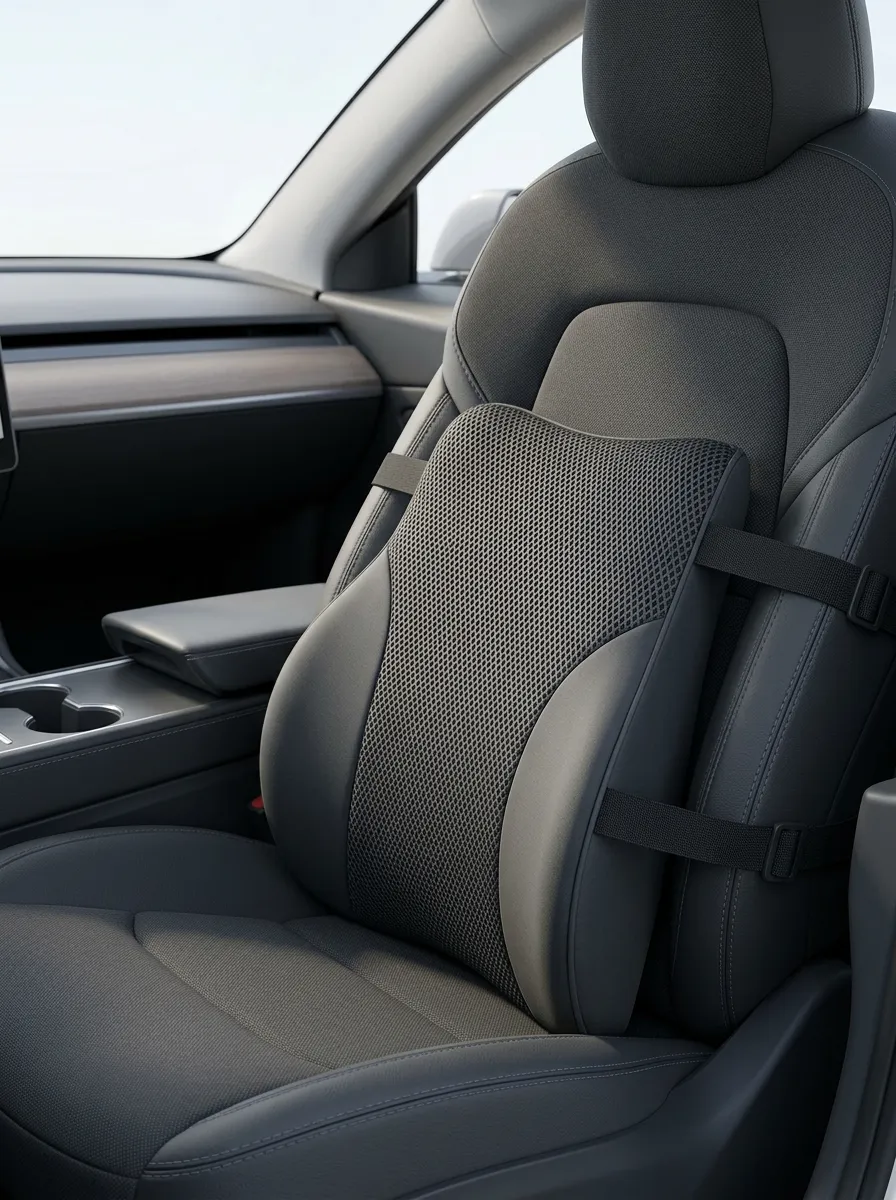Lumbar-Support Memory-Foam Mesh Ergonomic-Style Car Lumbar Support Pillow