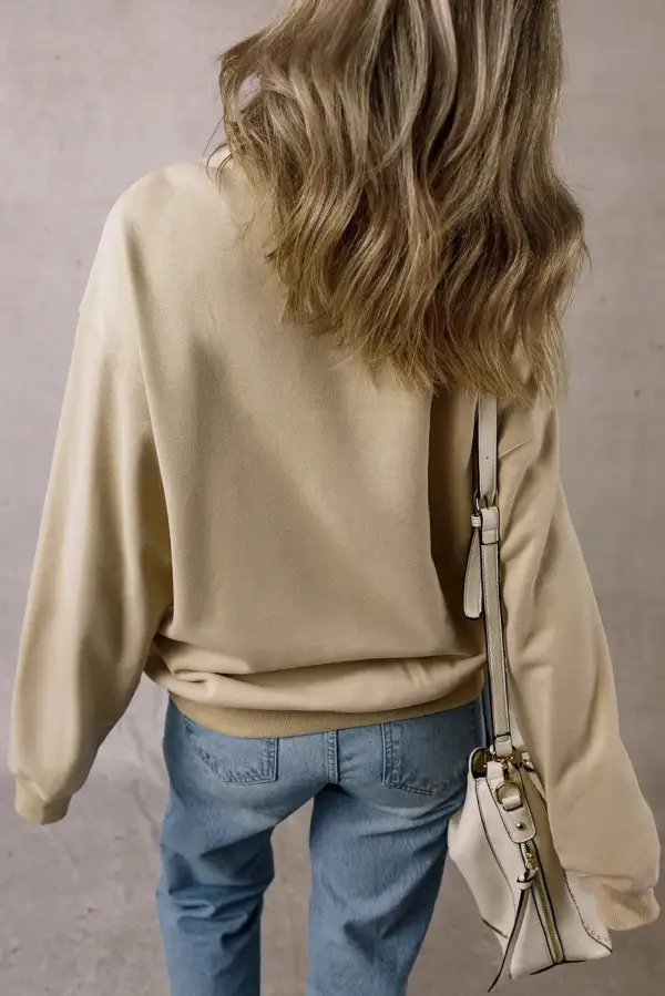 Modern Round Neck Everyday Sweatshirt
