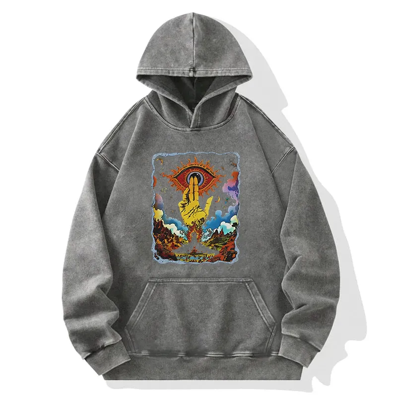 Relaxed Printed Hoodie