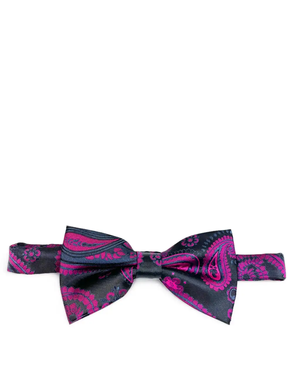 Polished Paisley Polyester Pre-Tied Bow Tie