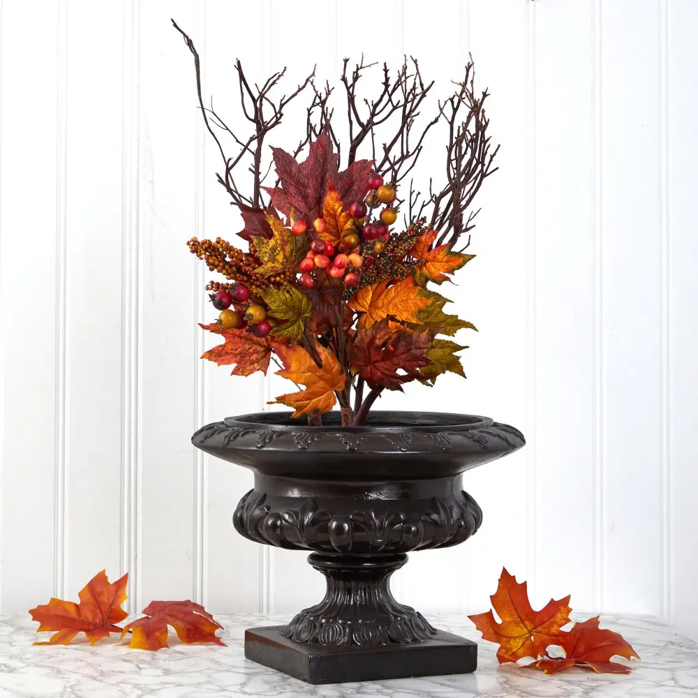 Maple Leaf and Berries Artificial Flower Bouquet