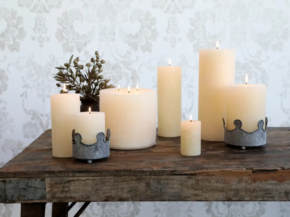 Tall Rustic Pillar Candle