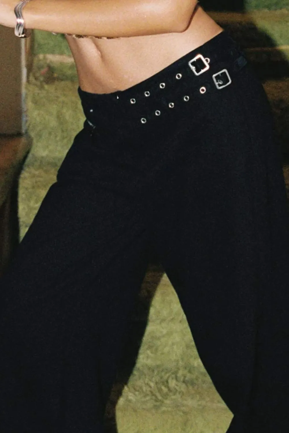 Wide Leg Jeans With Pocket