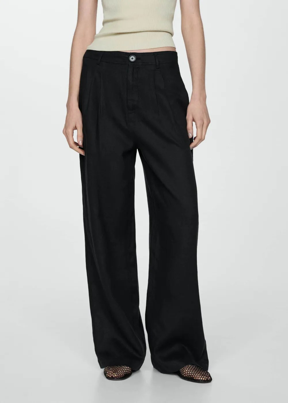 Linen Wideleg Pants