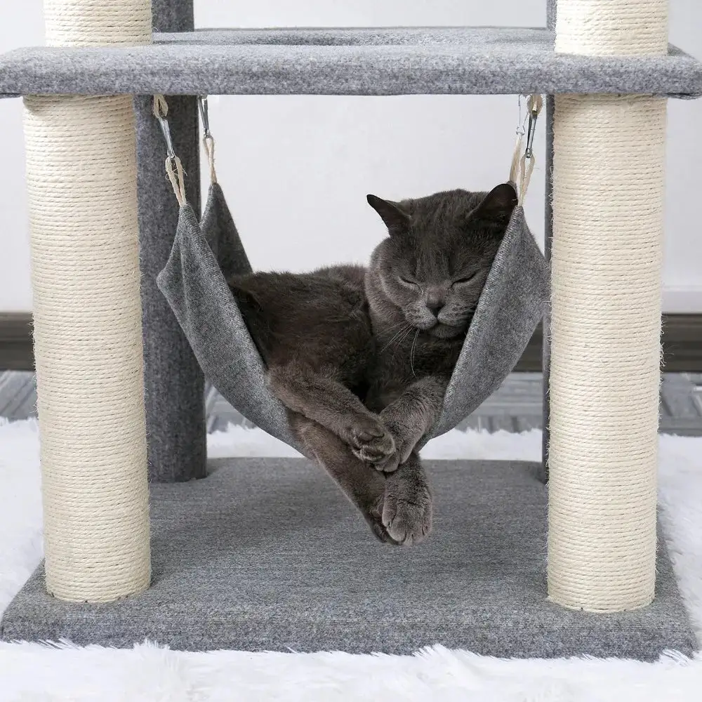 Cozy Feline Resting Structure Cat Tree Plush