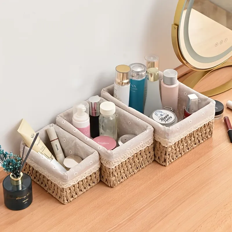 Rustic Woven Organizer Set