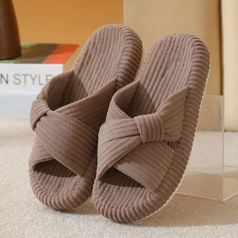 Soft Step Open Toe Lounge Slippers