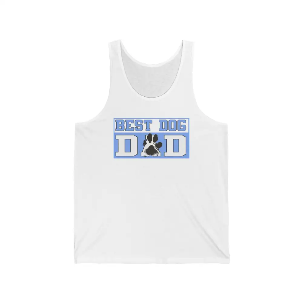 Dog Dad Paw Graphic Tank Top