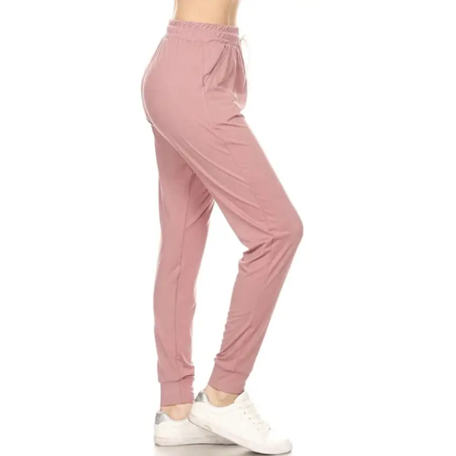 Graceful Buttery Soft Solid Colour Joggers Tracksuit Bottoms