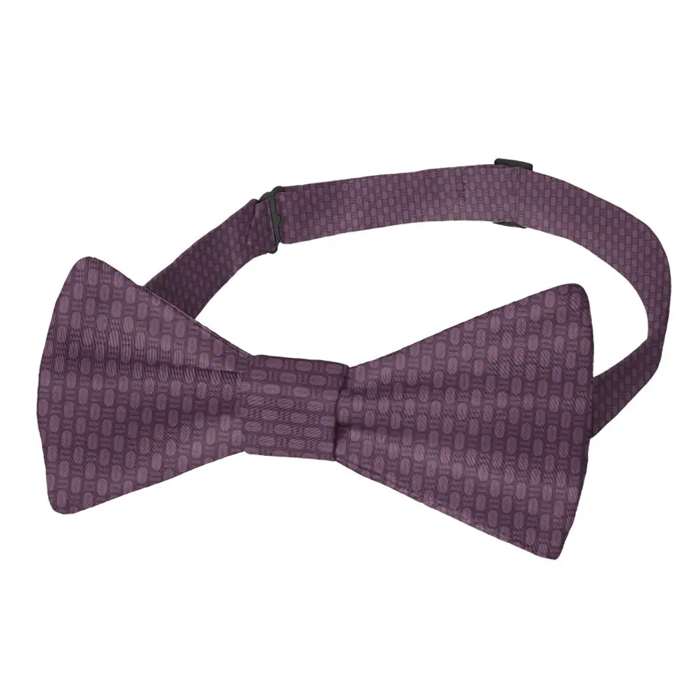 Faux Weave Pattern Bow Tie