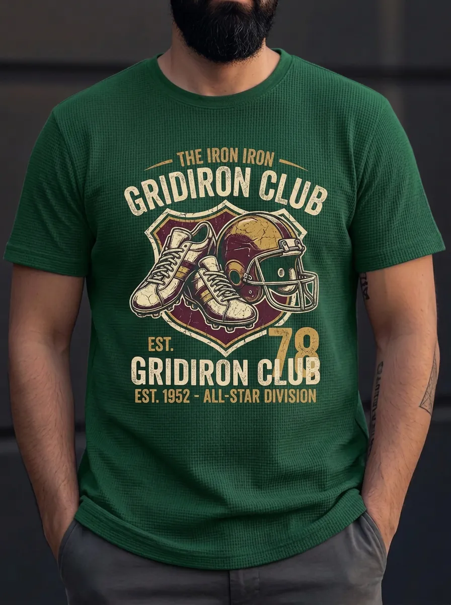 Men's Gridiron Helmet Cleats T-Shirt