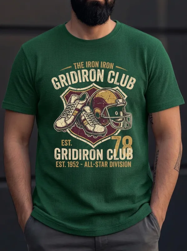 Men's Gridiron Helmet Cleats T-Shirt