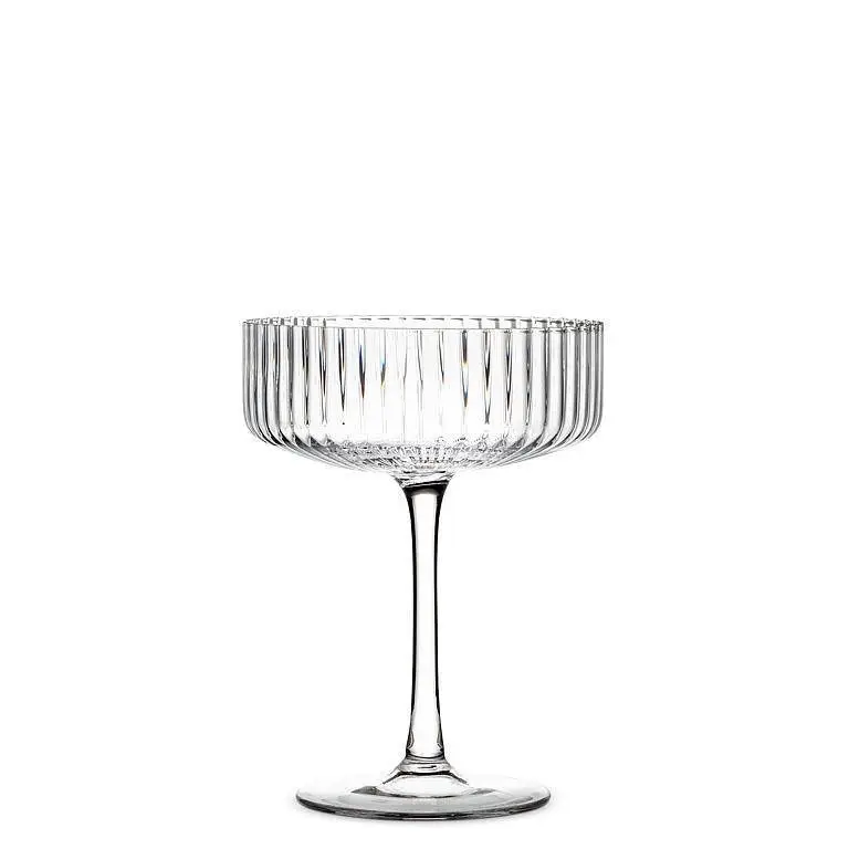 Optic Glass Cocktail Coupe