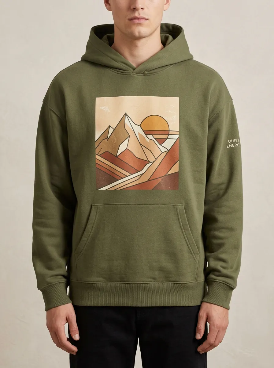 Nature Mountain Sunset Hoodie