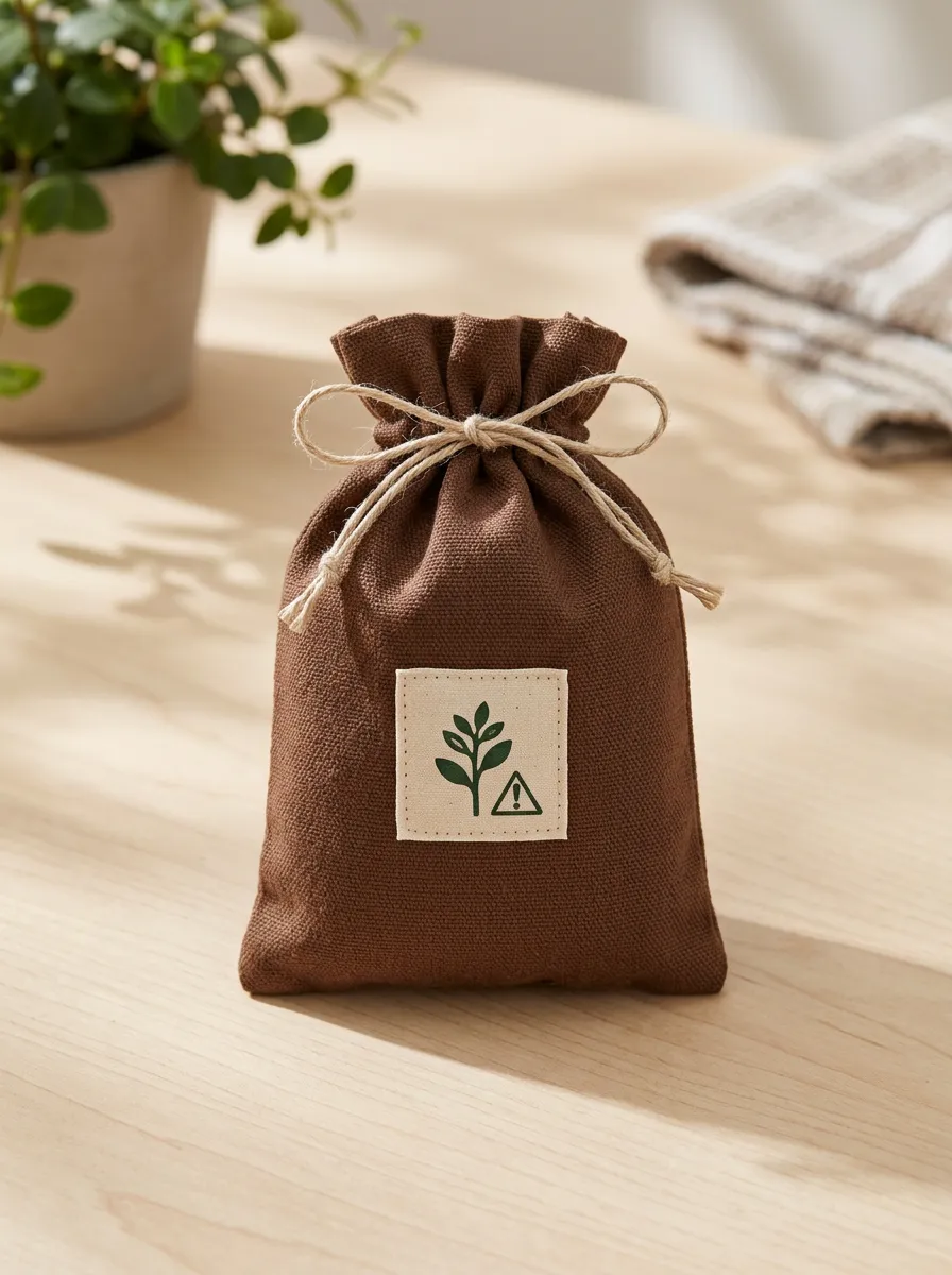 Leaf Warning Printed Mouse Repellent Pouch